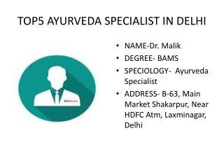 Top 10 Ayurvedic Doctor in Delhi,Best Ayurvedic Doctor in Delhi ,