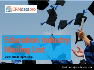 Education Industry Mailing List