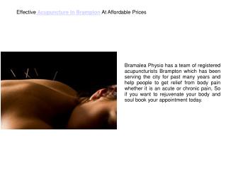 Acupuncture In Brampton