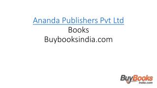 Ananda Publishers, Ananda Publishers Online - buybooksindia.com