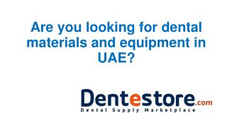 Dental supply in UAE