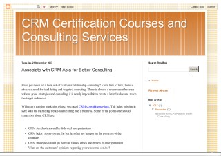 Associate with CRM Asia for Better Consulting