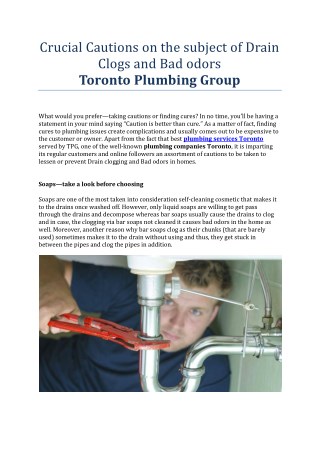 Plumbing Services Toronto