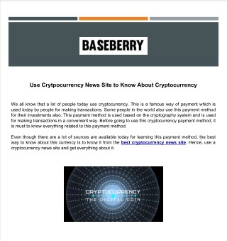 Use Crytpocurrency News Site to Know About Cryptocurrency