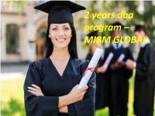 2 years dba program in India creates enter learning