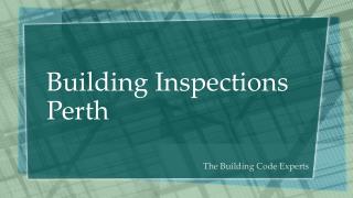 Building inspections perth
