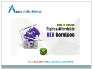 How to choose right and affordable seo services