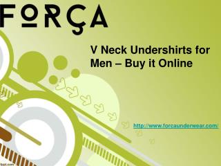 V Neck Undershirts for Men – Buy it Online