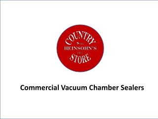 Vacuum Sealers | Commercial Vacuum Chamber Sealers