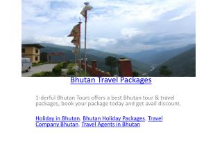 Bhutan Travel Packages