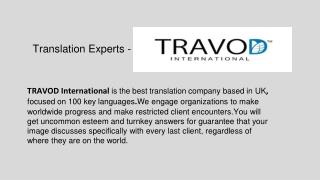 Travod International - Translation Experts