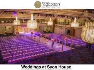 Weddings at Syon House