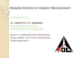 Modular kitchen in Udaipur Manufacturer