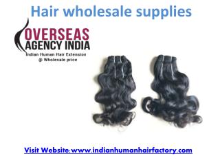 Hair wholesale supplies from Overseas Agency India