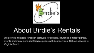 Rent a Bounce House - Birdie's Rentals