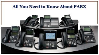 PABX Telecommunication System Suppliers in UAE