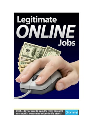 Legitimate Online Jobs