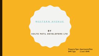 Buy Attractive Homes with Modern Amenities in Western Avenue