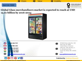 Global Glass merchandisers market is expected to reach at USD 15.01 billion by 2016-2024