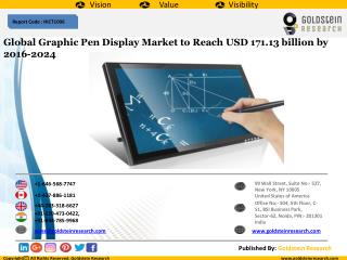 Global Graphic Pen Display Market to Reach USD 171.13 billion by 2016-2024