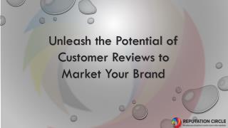 Unleash the Potential of Customer Reviews to Market Your Brand