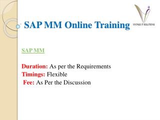 SAP MM course content |SAP MM online training in Pune.