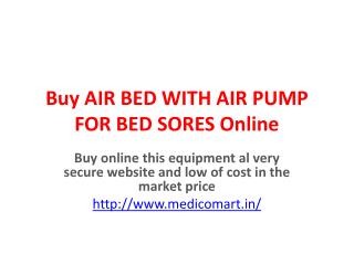Buy AIR BED WITH AIR PUMP FOR BED