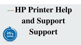 HP Printer Help and Support Support