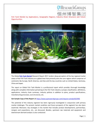 Global Fish Tank Market Research Report 2017