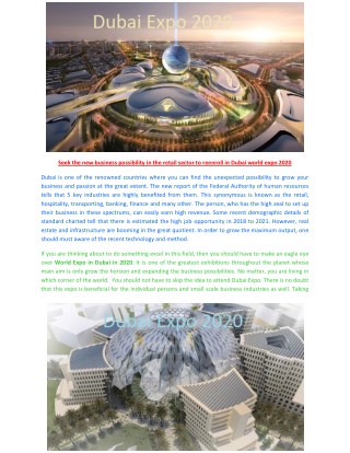 Exhibitions in dubai 2020