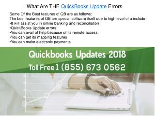 What Are THE QuickBooks Update Errors