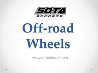 Off-road Wheels - www.sotaoffroad.com