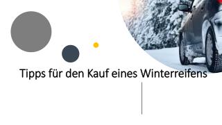 Tipps für den Kauf eines Winterreifens