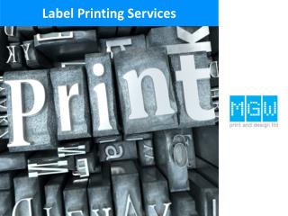 Label Printing Services