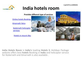 Online hotels booking