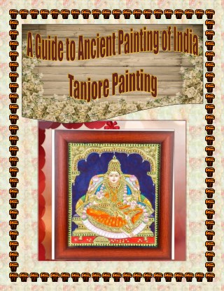 A Guide to Ancient Painting of India: Tanjore Painting