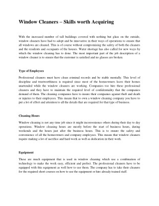 Window Cleaners – Skills worth Acquiring.pdf