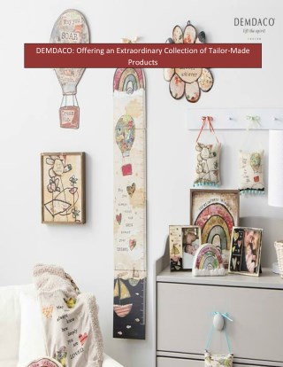 DEMDACO: Offering an Extraordinary Collection of Tailor-Made Products