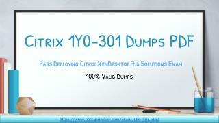 Download 1Y0-301 Question And Answers | Citrix 1Y0-301 Dumps PDF