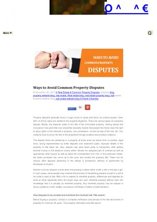Ways to Avoid Common Property Disputes