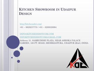 Kitchen Showroom in Udaipur Design