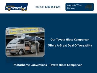 Motorhome Conversions - Toyota Hiace Campervan