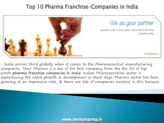 Top 10 Pharma Franchise Companies in India