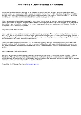How to Set Up a Home Business
