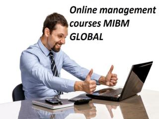 Online management courses MIBM GLOBAL