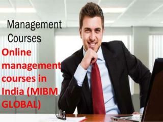 Online management courses