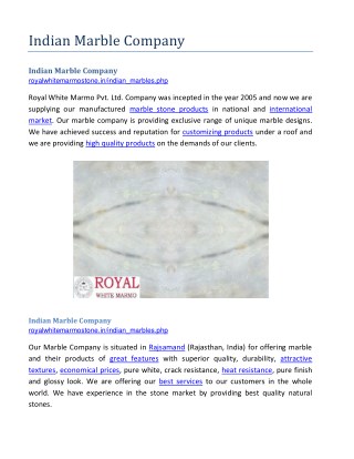 Indian Marble Company