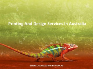 Printing And Design Services In Australia