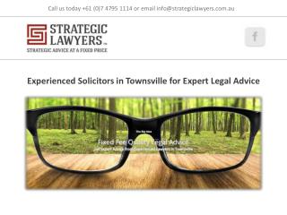 Experienced Solicitors in Townsville for Expert Legal Advice