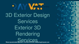 3D Exterior Design Services | Exterior 3D Rendering Services